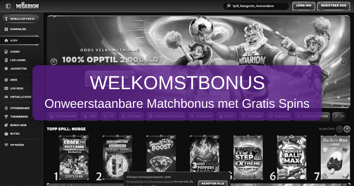 Welkom bij Midarion Casino - Ervaar Spanning en Winsten
